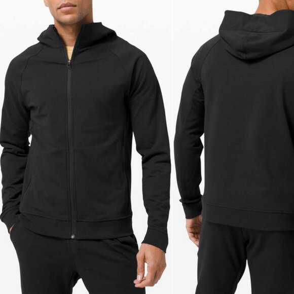 Lululemon City Sweat Full Zip Hoodie Large Black - Picture 1 of 8